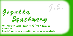 gizella szathmary business card